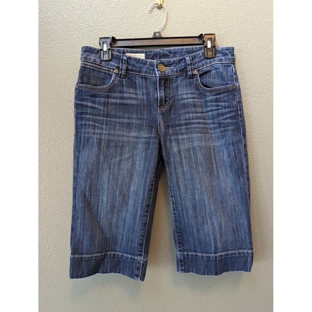 Kut from the Kloth Natalie Bermuda Medium Wash Denim Shorts Women's Size 4